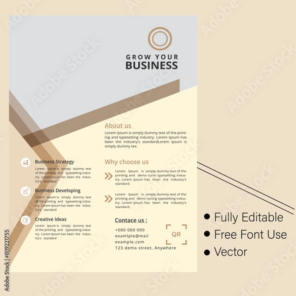 Obraz corporate flyer