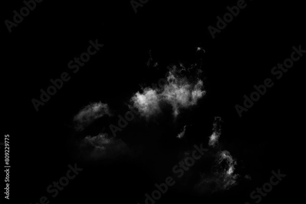 Fototapeta Abstract White Cloud on Isolated Background