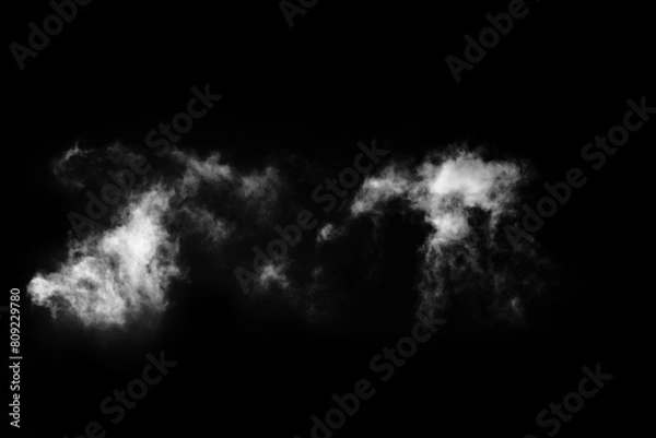 Fototapeta Extreme resolution clouds overlay, black background