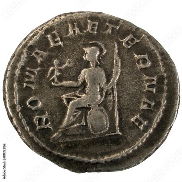 Obraz Ancient Roman silver coin