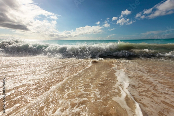 Obraz wave going back to sea