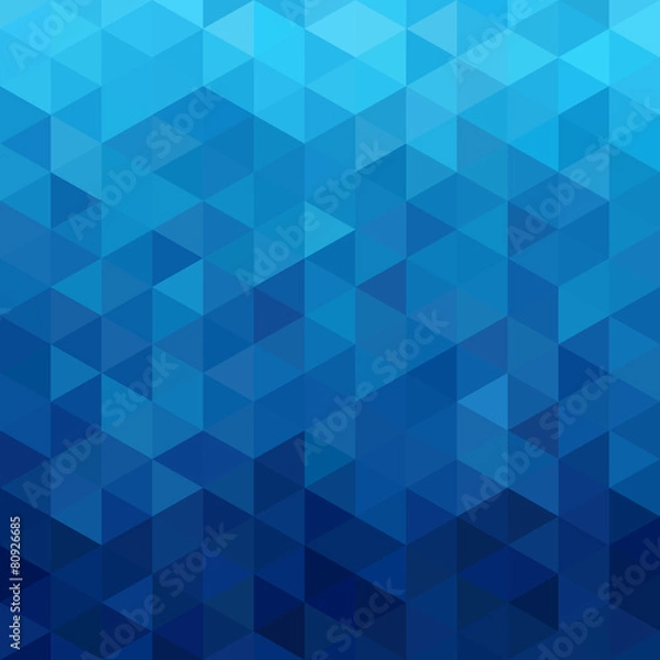 Obraz triangular abstract background blue ocean