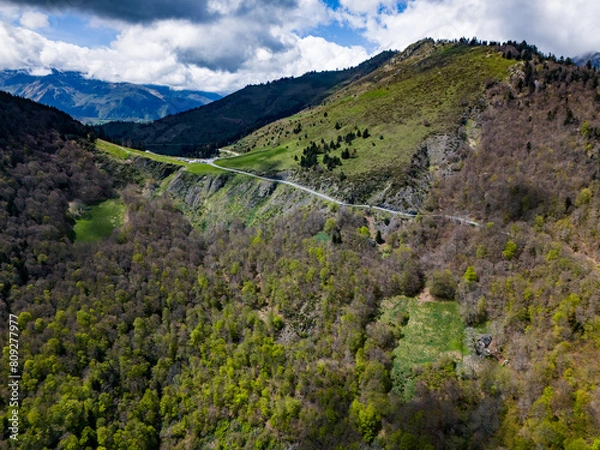Obraz Col d'Aspin et Pyrénées