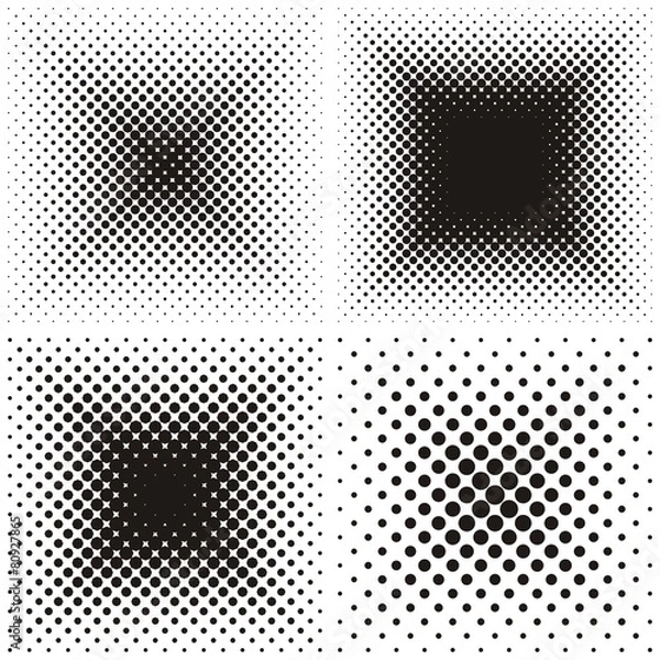 Fototapeta Backgrounds with halftone effect