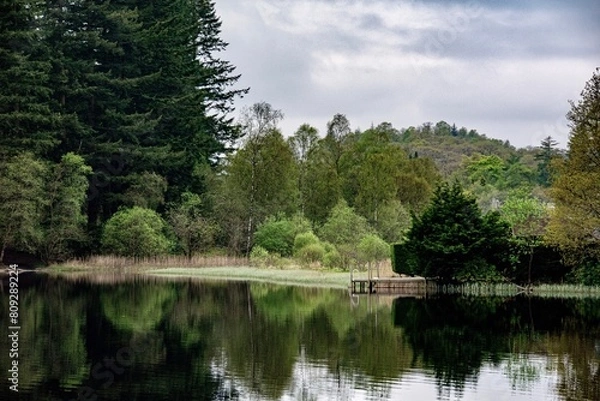 Obraz Loch Ard reflection