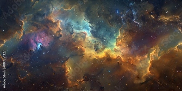 Fototapeta Space galaxy cloud nebula background