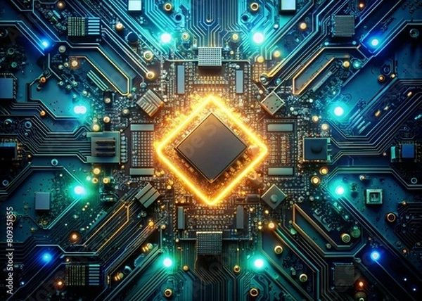 Obraz circuit board background