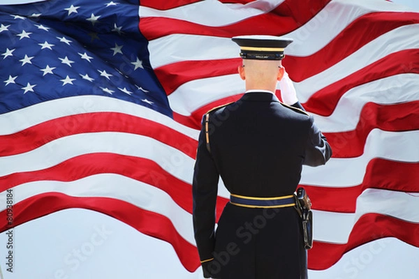 Obraz Salutowanie żołnierza