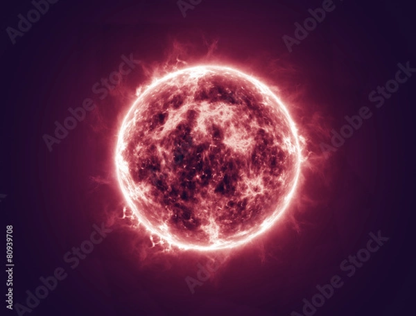 Obraz the outer body of the sun being in the ring of fire