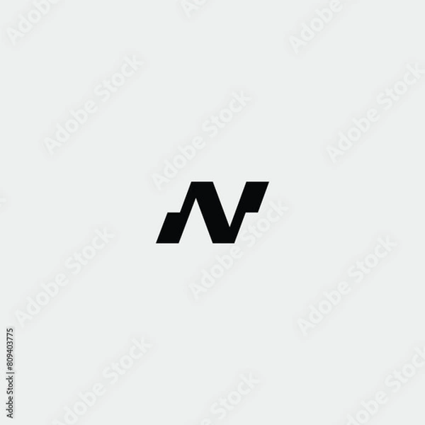 Fototapeta logo modern letter N, A V unique design vector