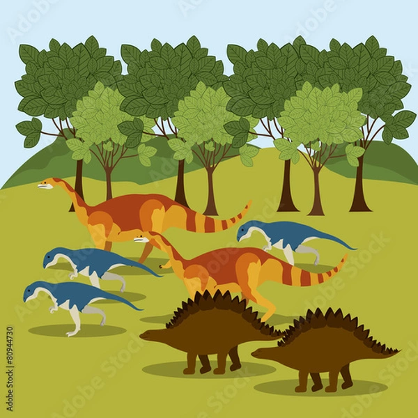 Fototapeta Prehistoric design