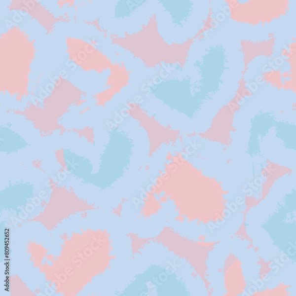 Fototapeta Pastels Heart shape seamless pattern design