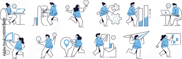 Obraz Corporate Hand Drawn Illustration