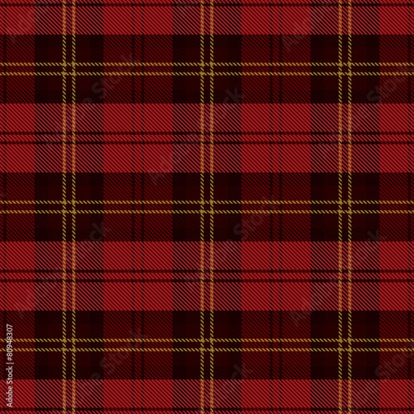 Fototapeta Red plaid tartan vector seamless pattern 3