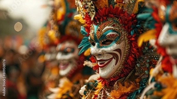 Fototapeta Capturing the Vibrancy of Bacolod's Smiles.