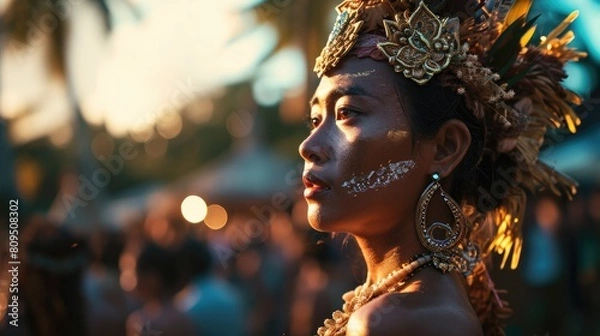 Fototapeta Exploring the Balispirit Festival.