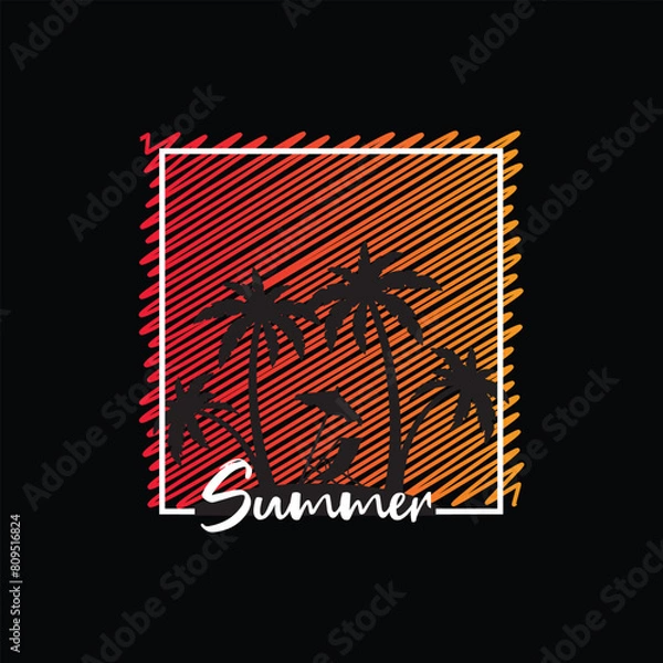 Obraz summer tshirt design