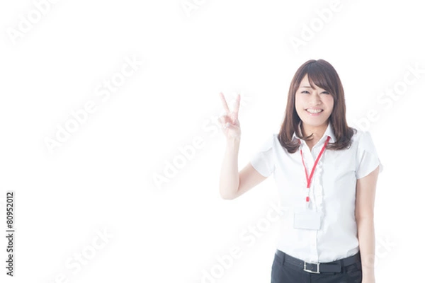 Obraz 白バックOLポートレート(半袖)