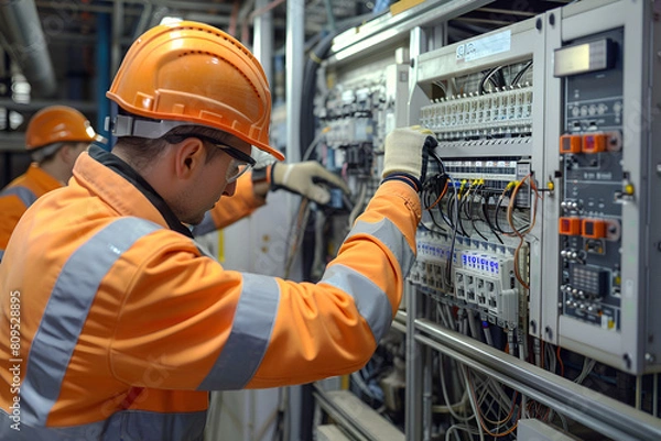 Obraz technicians are repairing the damage