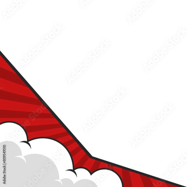 Obraz Red Comic Corner