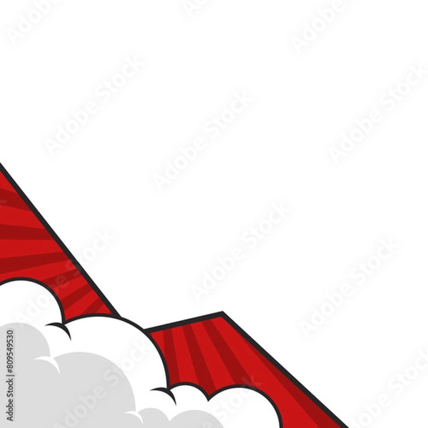 Obraz Red Comic Corner