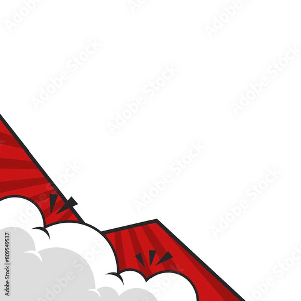 Obraz Red Comic Corner