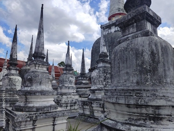 Obraz Many ancient pagodas at some temples