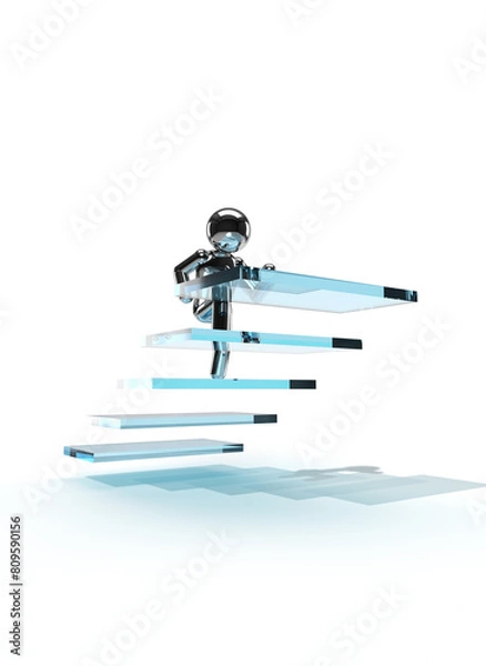 Obraz 階段を登る人_3