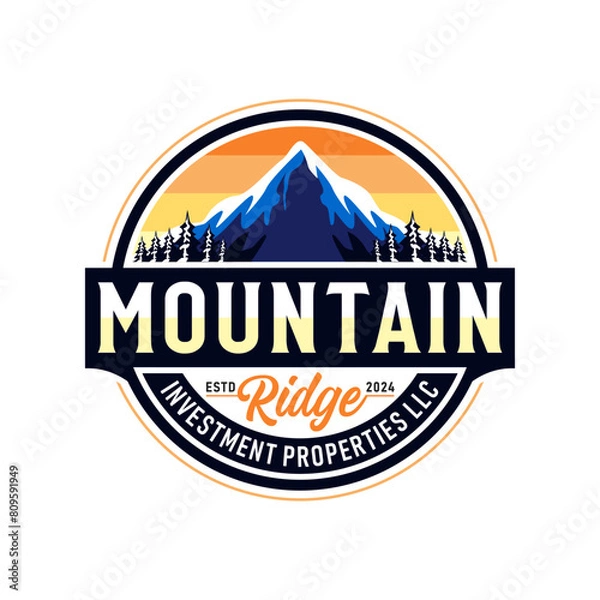 Obraz Mountain Logo Design Image