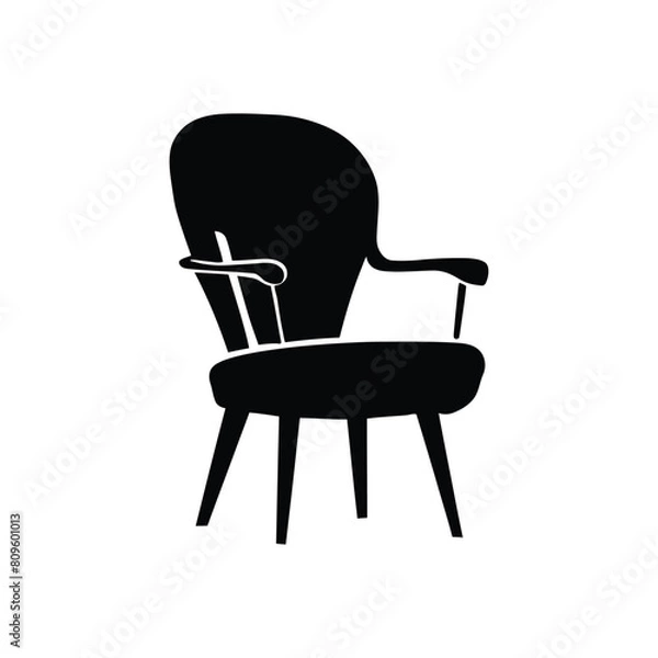 Fototapeta Back Chair Vector Icon Design