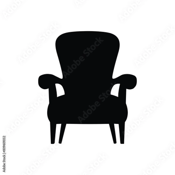 Fototapeta Back Chair Vector Icon Design