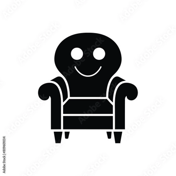 Fototapeta Back Chair Vector Icon Design