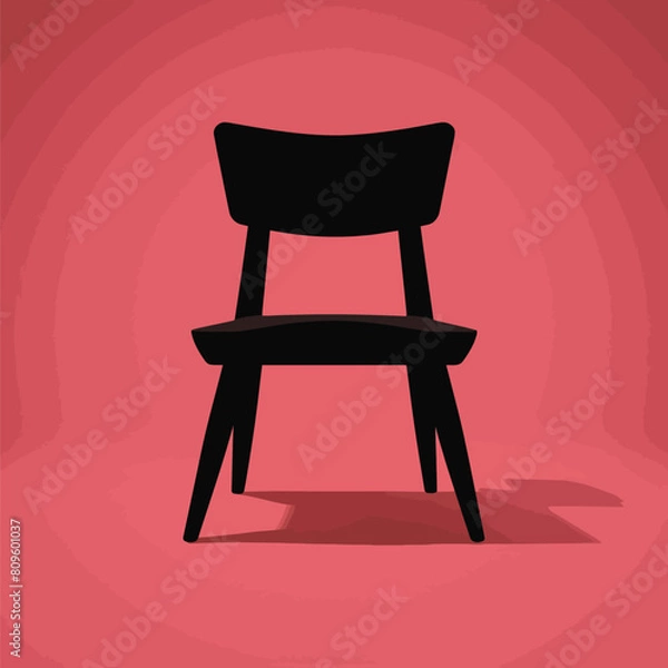 Fototapeta Back Chair Vector Icon Design