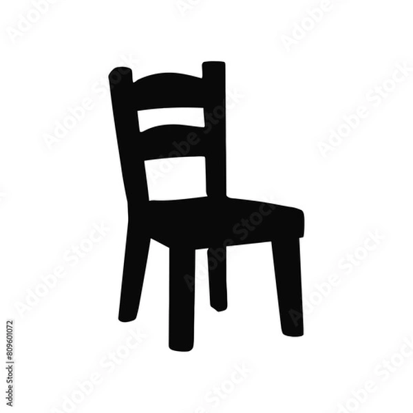 Fototapeta Back Chair Vector Icon Design