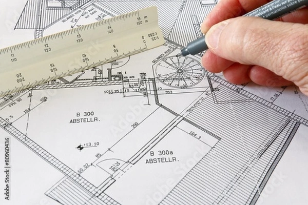 Obraz Wohnraum Planung, Bauplanung