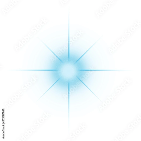 Fototapeta Glowing Blue Stars