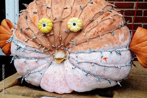 Obraz decorated pumpkin