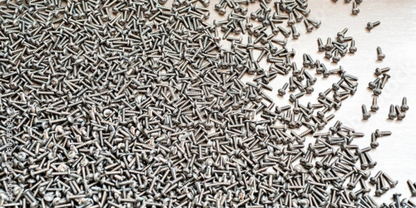 Obraz Screw bottom on metal surface