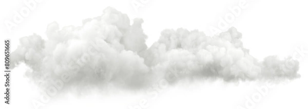 Obraz Scenic white clouds atmospheric on transparent backgrounds 3d render png