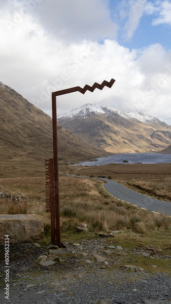 Obraz Snow capped mountains in the Connemara, Ireland