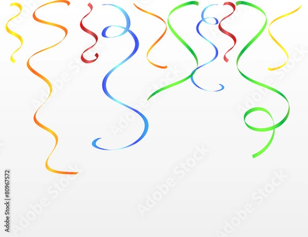 Obraz colored streamer