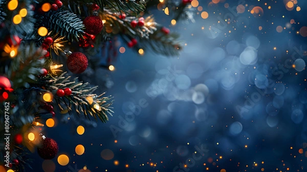 Obraz クリスマスの背景画