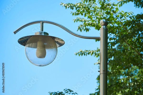 Obraz led전구를 사용하는 가로등 클로즈업 촬영 