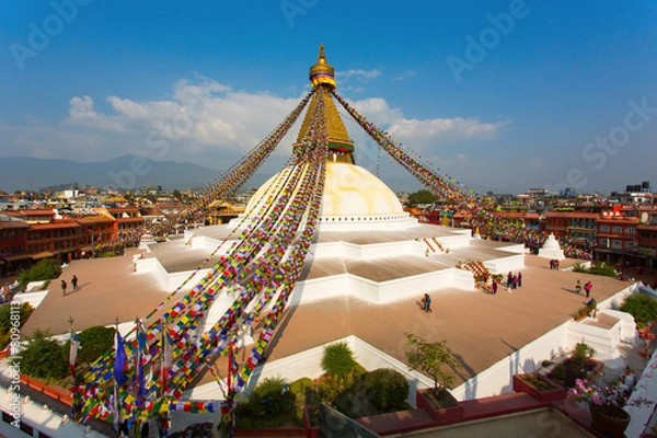 Fototapeta Boudhanath stupa kathmandu nepal
