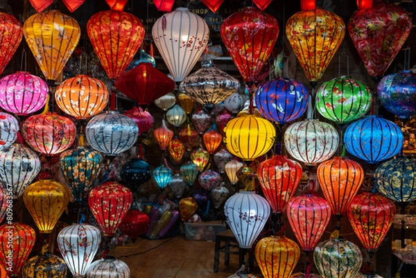 Obraz ランタンが美しいホイアン・ベトナム