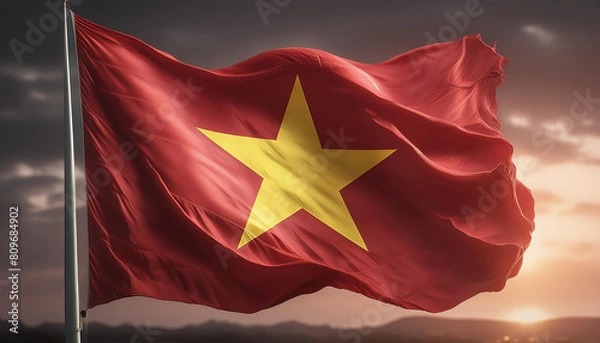 Fototapeta flag waving