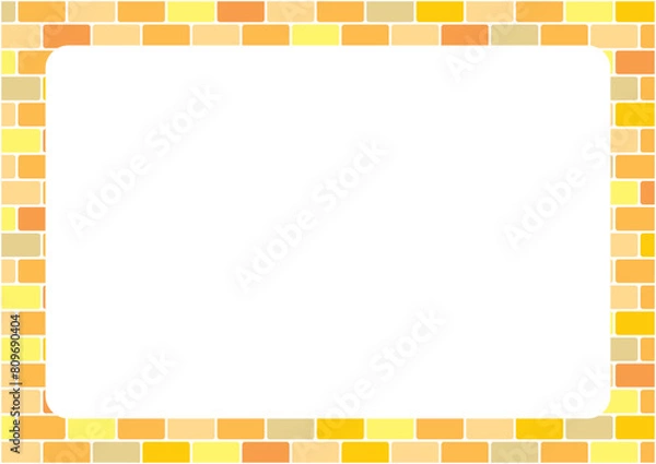 Fototapeta カラフルなタイル模様の背景イメージ