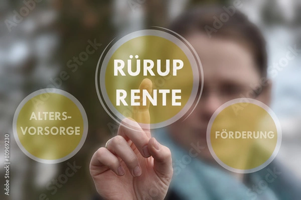 Obraz Rürup Rente Hintergrund