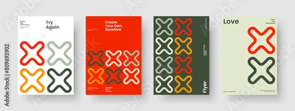 Fototapeta Isolated Background Layout. Geometric Brochure Design. Modern Flyer Template. Report. Banner. Book Cover. Business Presentation. Poster. Pamphlet. Brand Identity. Portfolio. Newsletter. Notebook