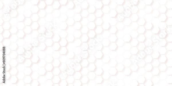 Fototapeta Vector illustration of hexagons pattern. Geometric abstract background with simple hexagonal elements. 